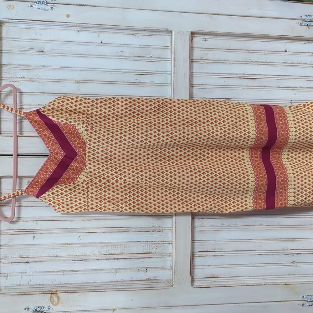 American eagle, orange and yellow midi boho sundress . Sz 8